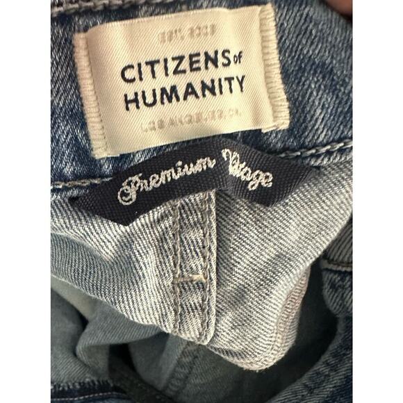 CITIZENS OF HUMANITY Charlotte Crop Distressed Denim Jeans Cropped Women’s Sz 25 - Picture 4 of 8